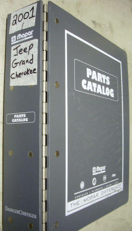 2001 jeep grand cherokee dealer dealership parts book manual catalog
