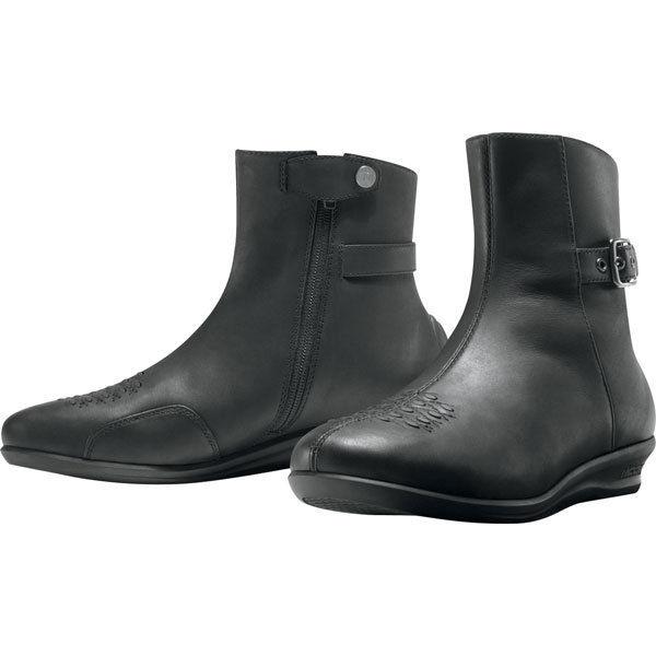 Black 8.5 icon sacred short women's boots