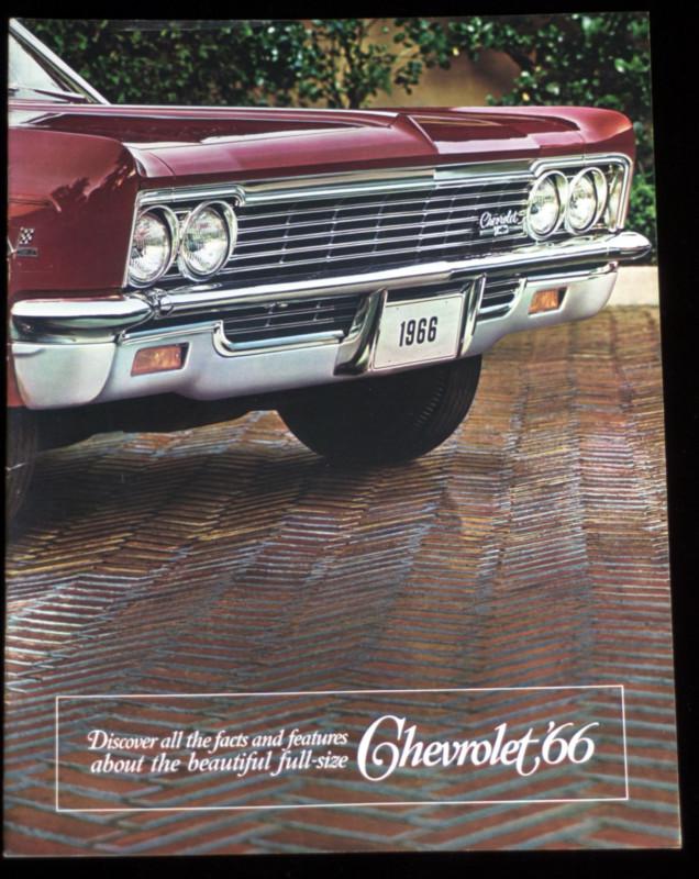 1966 chevy impala ss brochure original rare!! biscayne