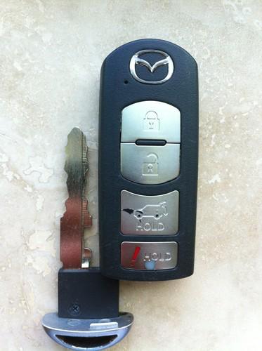 Mazda suv oem smart key remote fob wazx1t763ske11a04 (4- button) - nr!