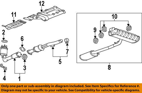 Gm oem 22741672 catalytic converter  gasket/catalytic converter gasket