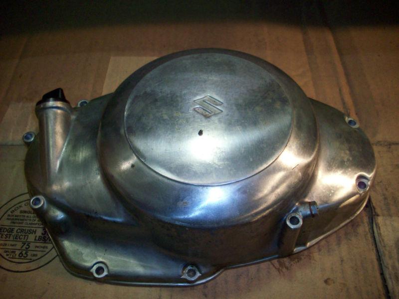 1970 suzuki t350 rebel ( mark 2 ) right side clutch cover with  hardware  oem 