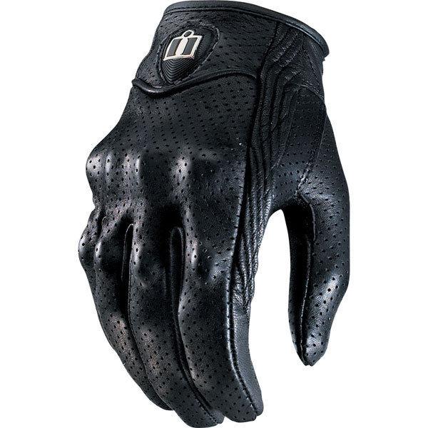 Black 3xl icon pursuit perforated glove