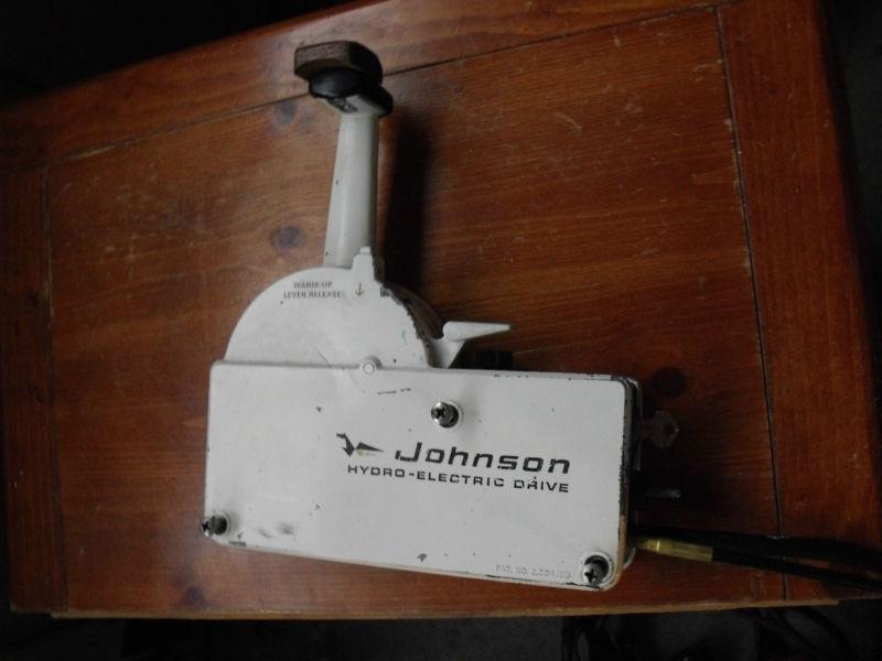 Johnson hydro-electric drive control box controller with keys and cables