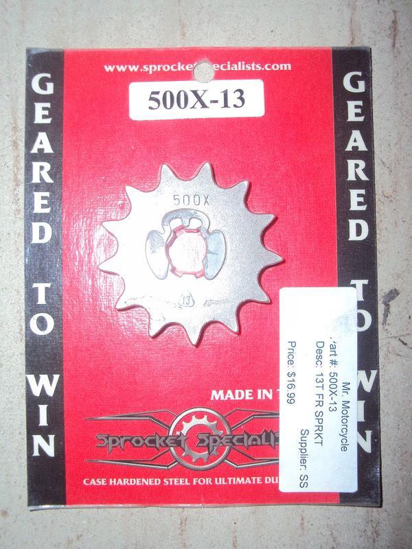 Sprocket specialist,honda front sprocket,pn 500x-13,1979-1993 trx90/xl1/xr1/crf1