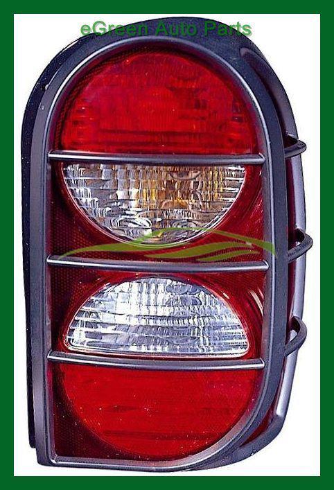 05-07 liberty tail light lamp left driver black lamp guard