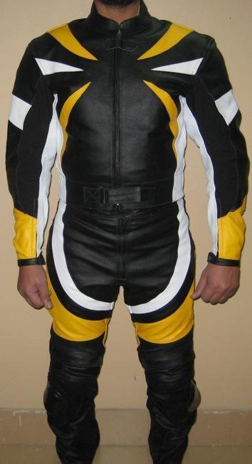 New motorcycle leather suit biker racer suit men motorbike jacket trouser m-l-xl