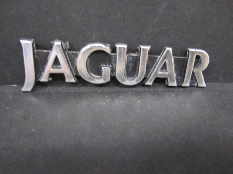 Jaguar emblem ornament oe " jaguar " w/ black field    metal