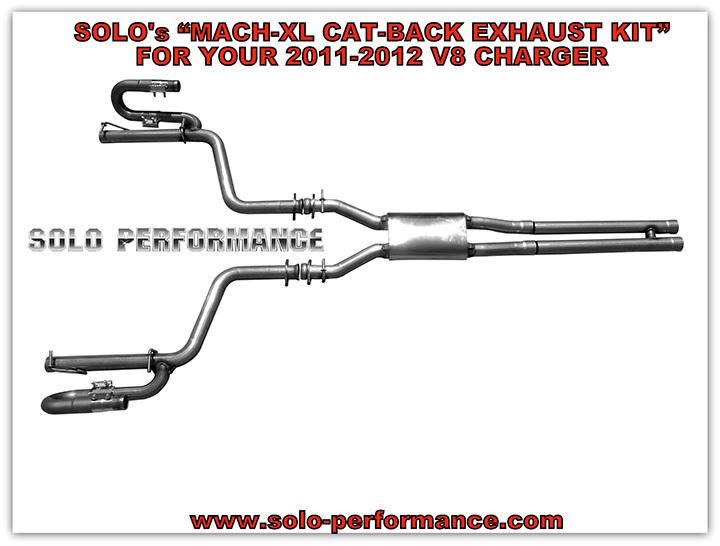 Solo performance cat back rt charger performance exhaust raw american muscle