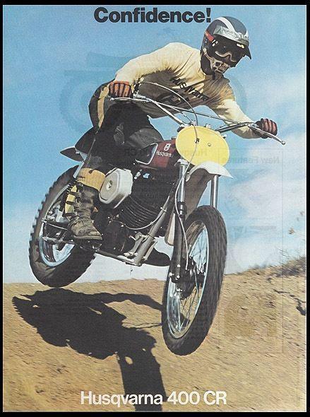 Vintage husqvarna motocross motorcycle brochure cr 400 dirt bike off road 1970s