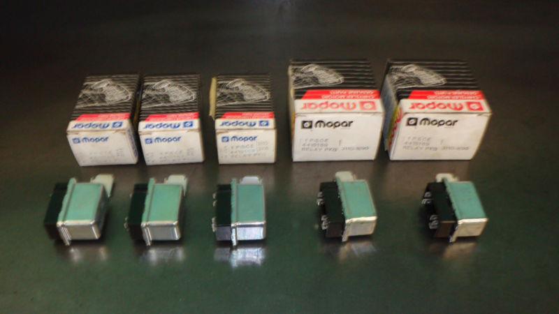 (5) new oem nos mopar radiator fan relay 4419169 dodge plymouth chrysler