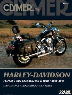 Clymer manual harley davidson fls/fxs m423-2