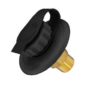 Valterra water inlet, 2-3/4", plastic, black, lead free, pkg a01-0169lfvp