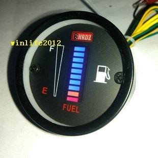 2013 new 12v fuel level gauge/blue led fuel meter  car/motorcycle