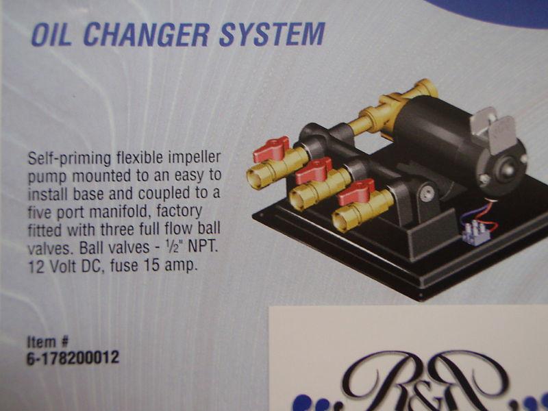 Marine engine oil changer system 12v jabsco 178200012