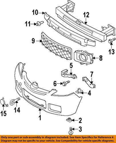 Mazda oem ccz35003xbb bumper cover