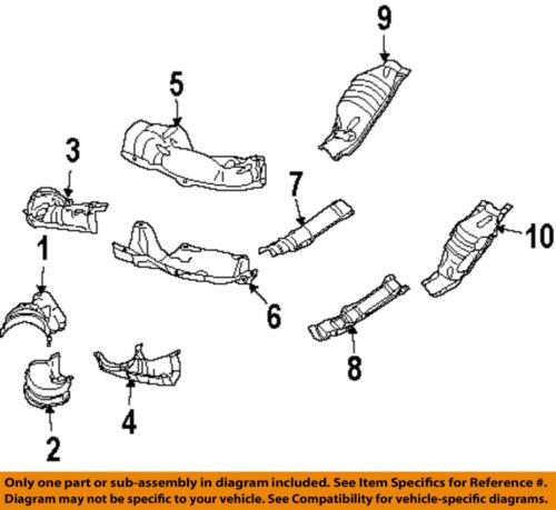 Subaru oem 44651aa610 exhaust heat shield