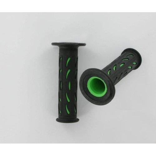 9697001 progrip 724 724gnbk dual density road grip black/green 120mm kawasaki