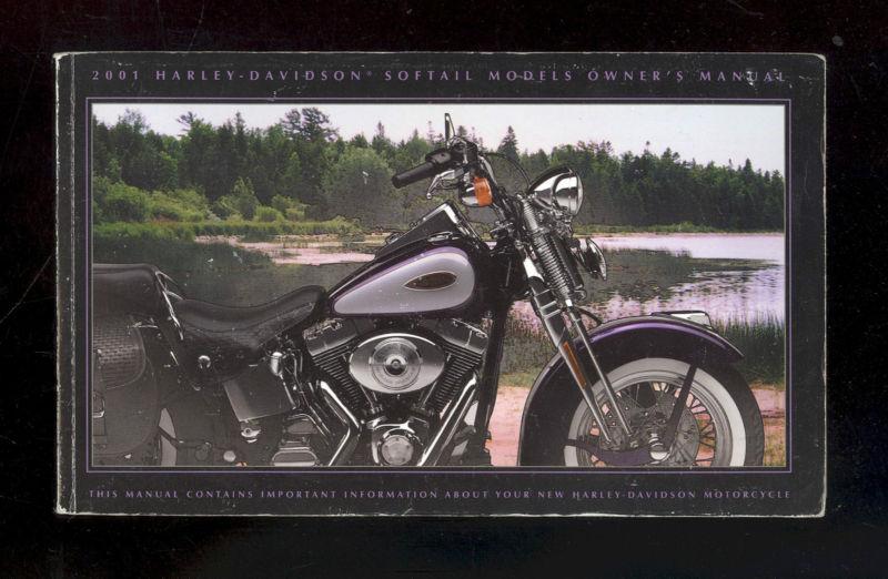 2001 harley davidson owner`s manual for softail models / pn 99469-01