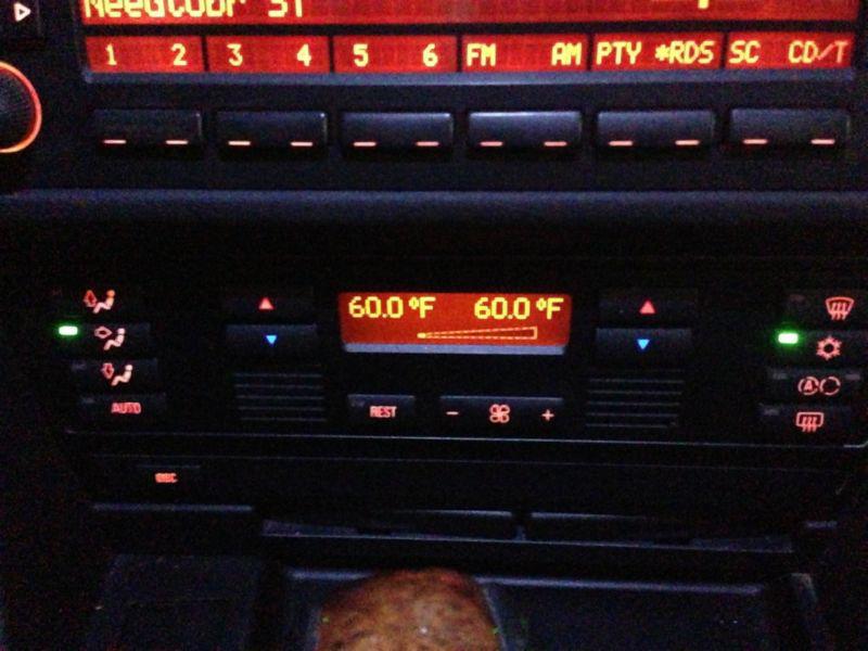 Oem bmw e39 front dash a/c heater climate control display perfect 64116902541