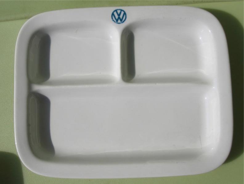 Vw canteen dish beetle split oval wolfsburg factory cox meal rare kÄfer kdf bug