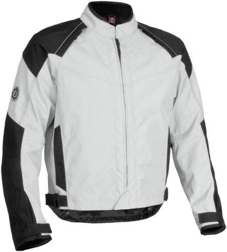 New firstgear rush tex adult waterproof jacket, silver, large/lg