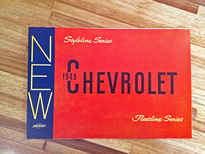 1949 chevrolet dealer sales brochure