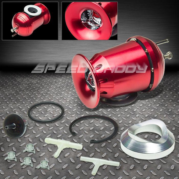 Adjustable aluminum t3 turbo/intercooler sqv blow off valve bov boost psi red