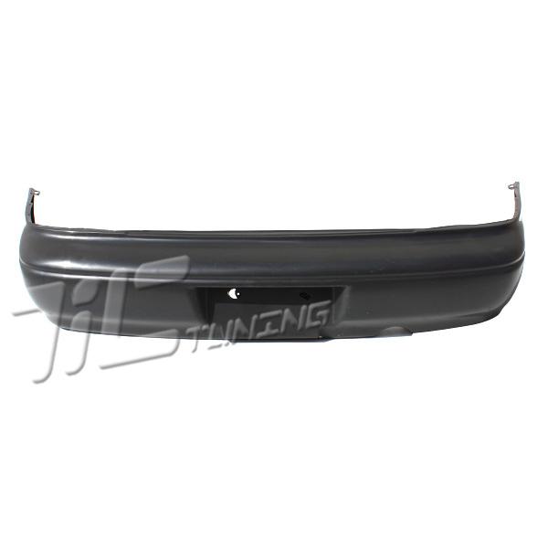 Unpainted raw black material bumper cover rear for 94-97 kia sephia gs/ls