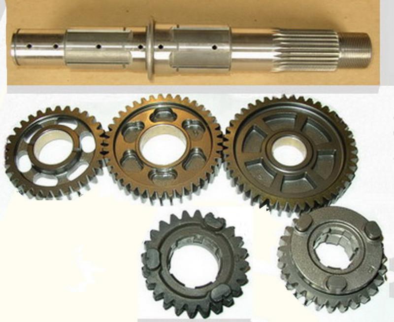 Excelsior henderson transmission output gears & shaft  lot new