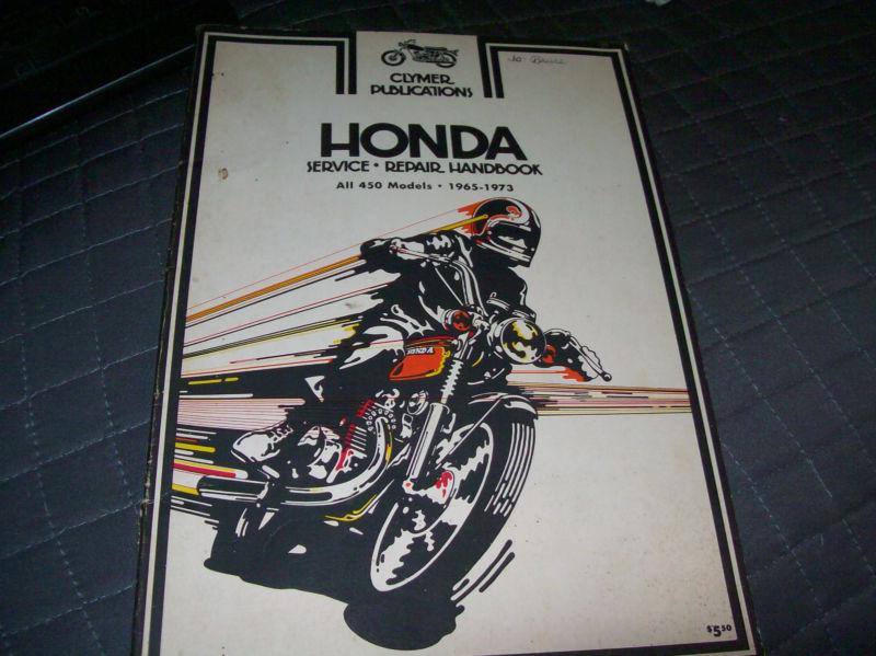 Honda service and repair handbook 450 models 1965-1973