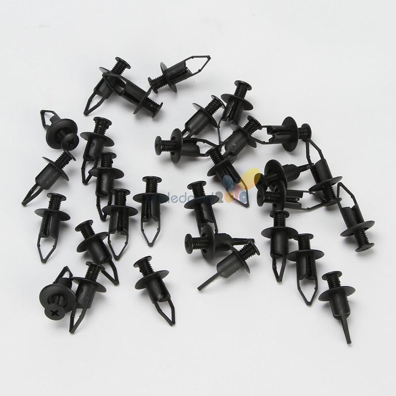 30pcs nylon rivet bumper mud flaps retainer clip fastener for toyota 90467-09101