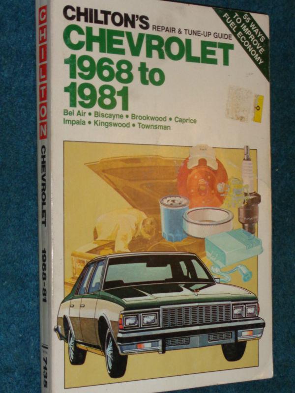 1968-1981 chevrolet / impala / caprice / bel-aire / full-size wagon shop manual