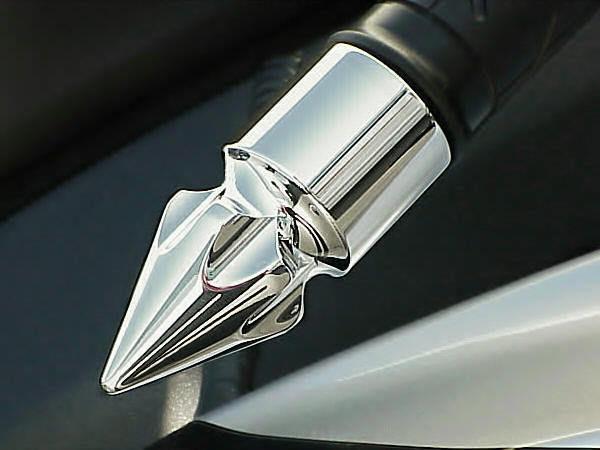 1999-2014 suzuki hayabusa ultimate chrome spike bar ends