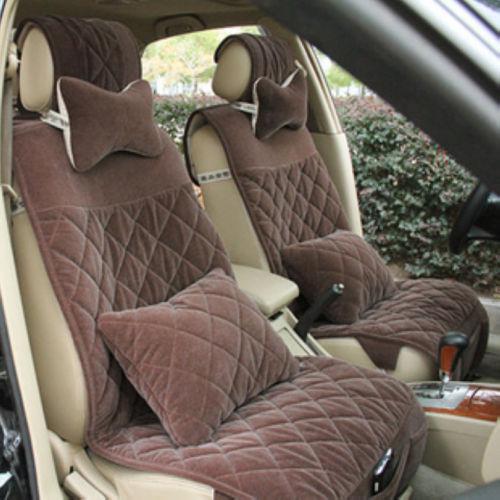 New universal car winter cushion sets front & rear seat covers 4 colors