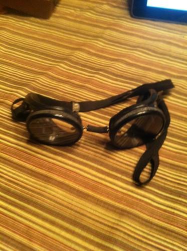 Vintage ao american optical goggles steampunk motorcycle bakelite hot rod rat