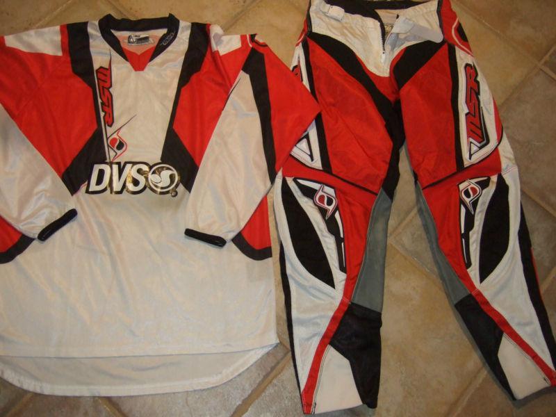 Msr renegade off road gear black red white  mens l  32 pant jersey nice!