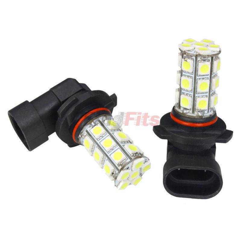 2x car white led 27 smd 5050 bulbs 9005 fog/day light lamp