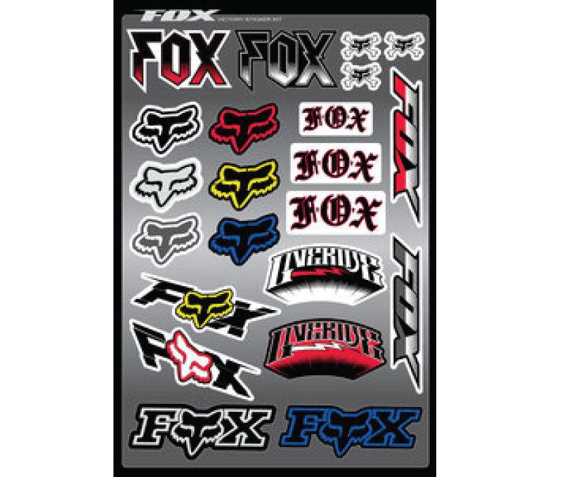 Fox racing decal mx motocross victory sticker kit monster kawasaki 14508-000