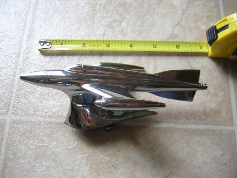 Vintage hood ornament, 1950's, lindberg jet, ford chevy chrysler