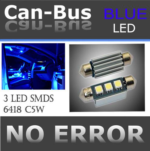 Jdm pairs 39mm canbus error-free c5w 239led 3smds blue 5050 festoon light b