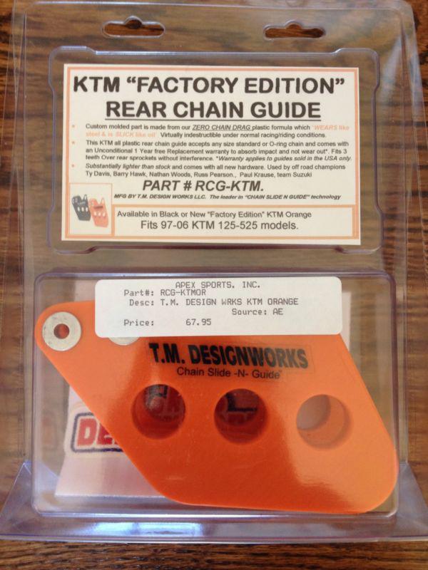 Ktm 125-525cc t.m. designworks chain guide - orange