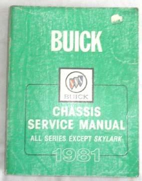 1981 buick service repair manual  all models original 