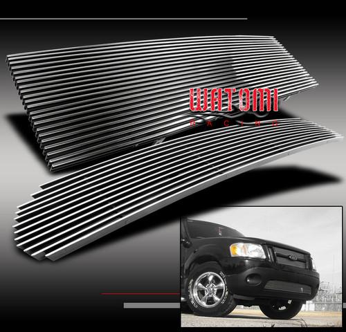 01-05 ford explorer sport trac suv upper+bumper billet grille grill insert combo