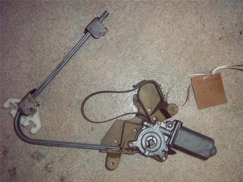 89-93 cadillac sedan deville fwd rear passenger door window regulator and motor