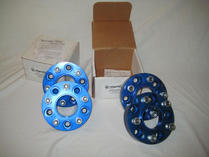 Spidertrax offroad wheel spacer / pair / blue / jeep / 5 on 4.5, 1.25"- whs-002