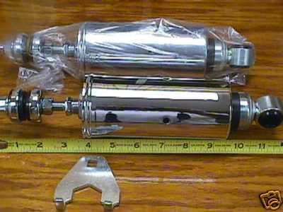 New!!! chrome softail adj shocks fits harley 2000 - up