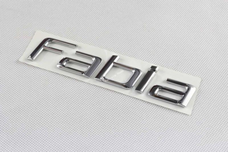 Oem rear trunk lid chrome emblem fabia fit for vw skoda fabia 5jd 853 687