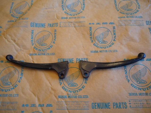 Nos honda z50 k1 ct70 ko black plastic levers z50a minitrail mini trail 50