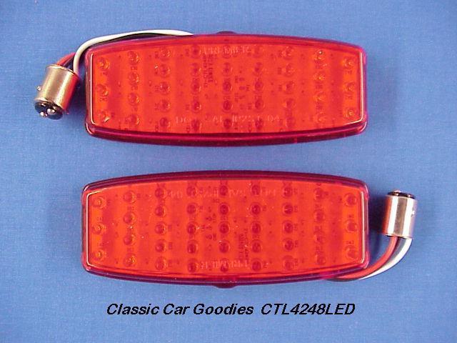 1948 chevy led tail light inserts (2) 39 leds new!